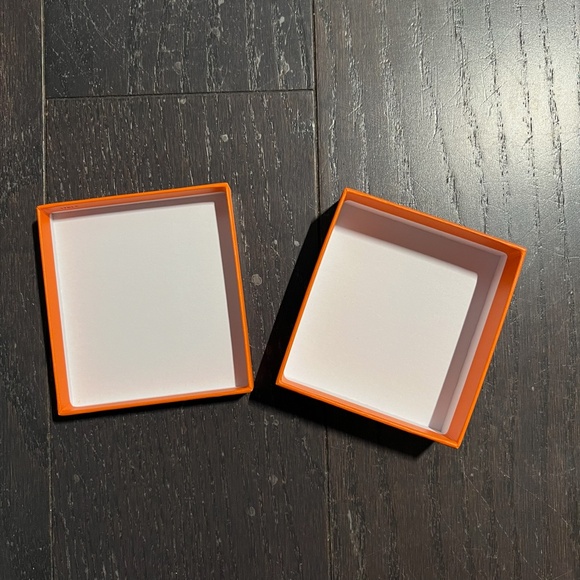 Hermes small jewelry empty box case decoration storage orange - Picture 8 of 8